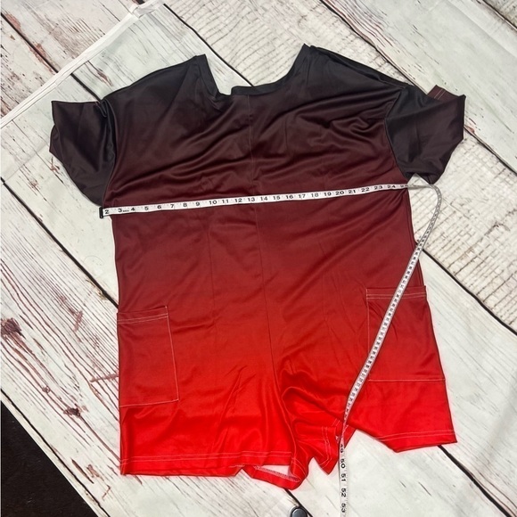 HOTSHOT T-Shirt Onesie generic non brand Ombre Red Size XL - Picture 6 of 8
